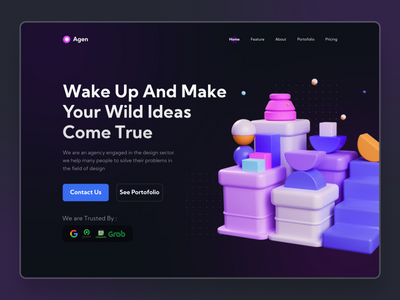 Agen - 代理设计网页模板(Agen - Agency design web template)