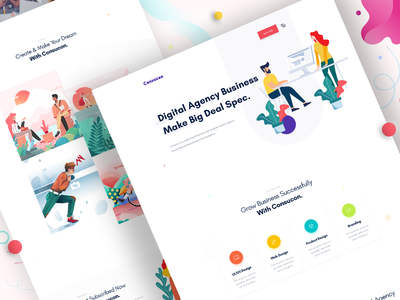 设计机构-首页V5(Design Agency - Homepage V5)