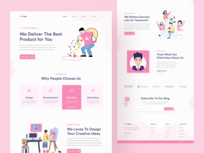 代理登陆页面设计(Agency Landing Page Design)