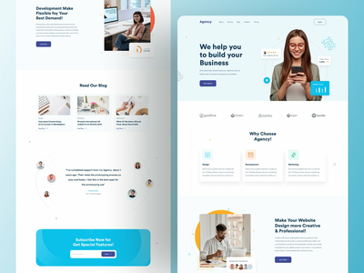 代理响应登陆页面 07(Agency Responsive Landing Page 07)