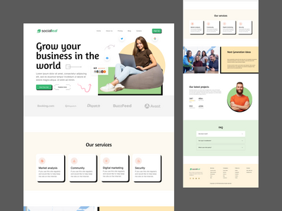 代理登陆页面设计(Agency Landing page design)