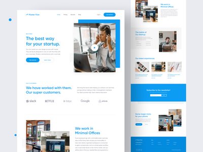 代理和启动登陆页面模板(Agency & Startup Landing Page Template)