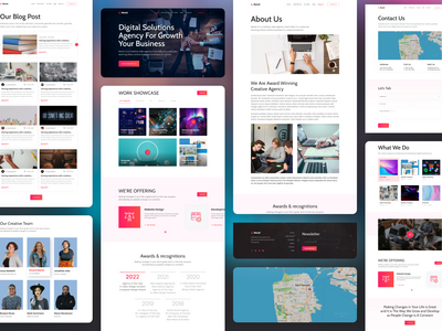 数字代理网站设计(Digital Agency Website Design)