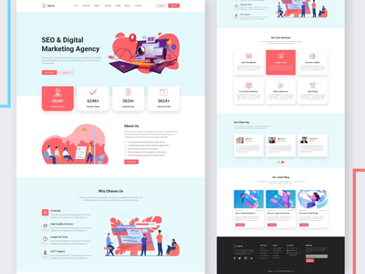 代理网站模板设计(Agency Website Template Design)