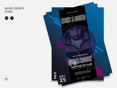 罗宾 - 音乐活动传单(Robin - Music Events Flyer)