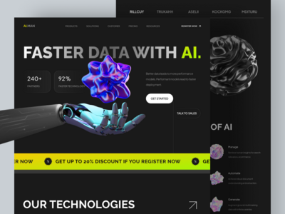 AI.MAN - 公司登陆页面(AI.MAN - Company Landing Page)