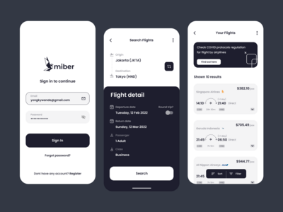 Miber - 机票应用程序(Miber - Airline Ticket App)