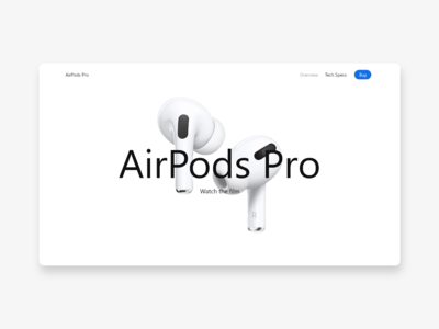 AirPods Pro - 网页重新设计(AirPods Pro - Web Redesign)