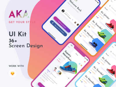 AKA UI Kit - 电子商务鞋类产品(AKA UI Kit - Ecommerce Shoes Product)