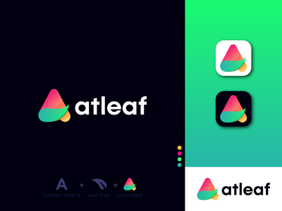 字母现代标志设计(A Letter Modern Logo Design)