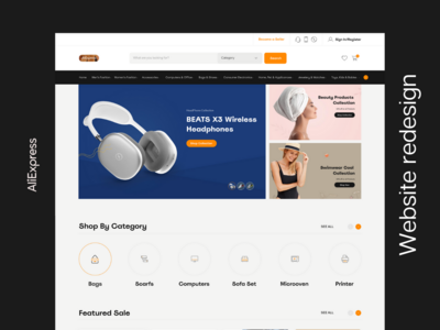 阿里巴巴重新设计网站 - 电子商务网站(Alibaba Redesign Website - Ecommerce Website)