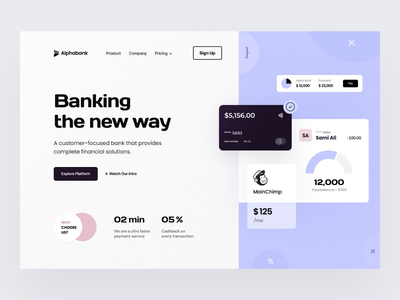 Alphabank 标头设计(Alphabank Header Design)