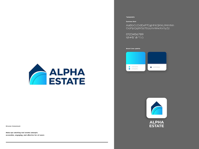 阿尔法庄园标志设计模板(Alpha Estate Logo Design Template)