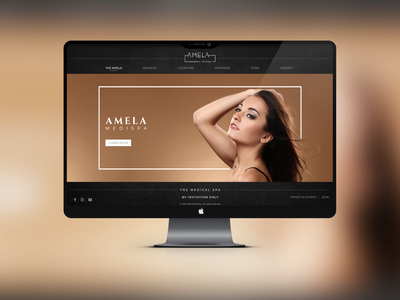 Amela 豪华医疗水疗网站(Amela luxury medical spa website)