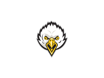 美国秃鹰头天气预报(American Bald Eagle Head Screaming Retro)