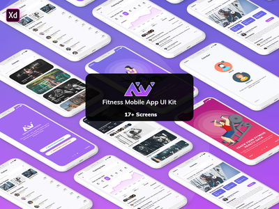 Amerivex-Fitness Mobile App Template UI Kit Light Version (XD)(Amerivex-Fitness Mobile App Template UI Kit Light Version (XD))
