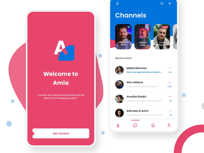 Amia - Messager 应用程序 UI 工具包 (#1)(Amia - Messager app UI Kit (#1))