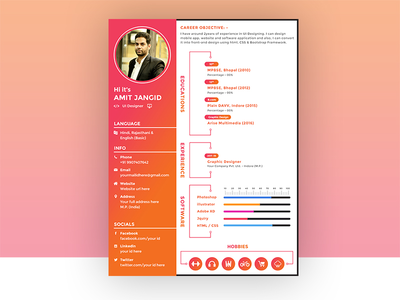UI设计简历模板(UI Design Resume Template)