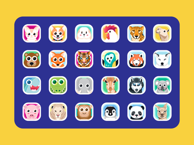 动物应用程序图标(Animal app icons)