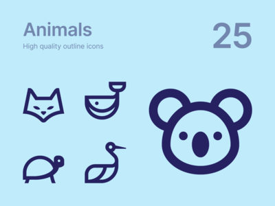动物图标(Animal icons)