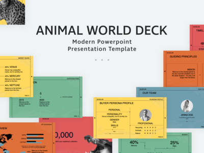 动物世界的PowerPoint演示模板(Animal World PowerPoint Presentation Template)