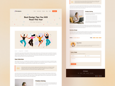 代理商博客详细信息页面(Agency Blog Details Page)