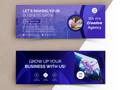 现代 Facebook 页面封面模板(Modern Facebook Page Cover Template)