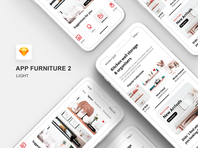 电子商务家具iOS移动应用(E-commerce Furniture iOS Mobile App)