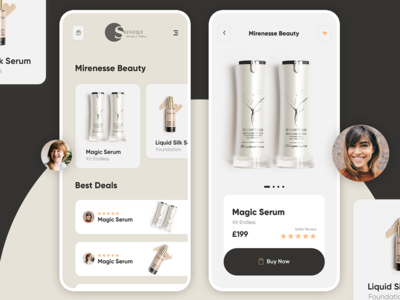 美容化妆品应用程序设计(Beauty Cosmetic App Design)