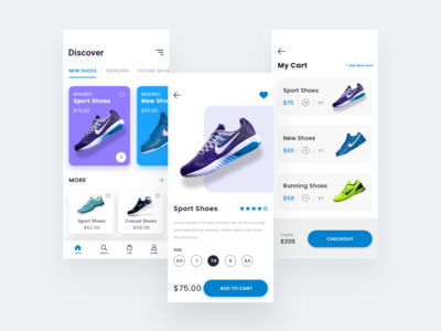鞋类电商App设计(Shoes E-Commerce App Design)
