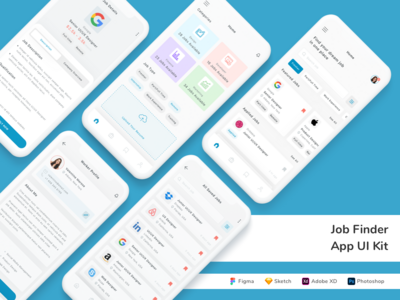 Job Finder 应用程序 UI 套件(Job Finder App UI Kit)