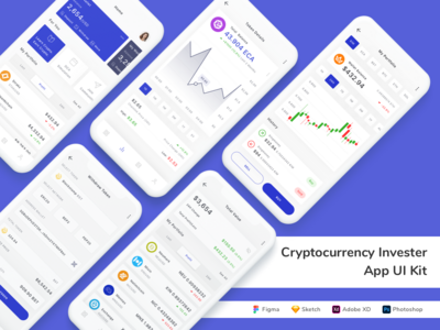 加密货币投资者应用程序 UI 套件(Cryptocurrency Invester App UI Kit)