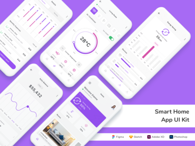 智能家居应用程序 UI 套件(Smart Home App UI Kit)