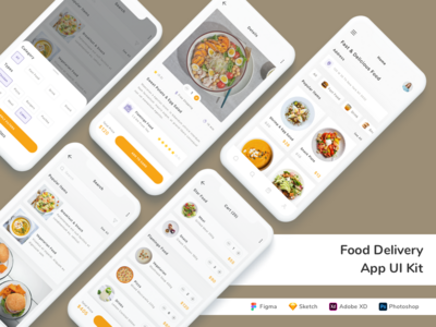 送餐应用程序 UI 套件(Food Delivery App UI Kit)