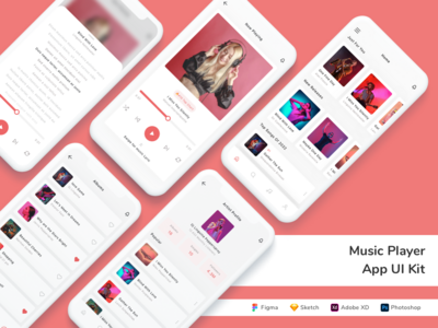 音乐播放器应用程序 UI 套件(Music Player App UI Kit)