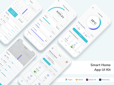 智能家居应用程序 UI 套件(Smart Home App UI Kit)