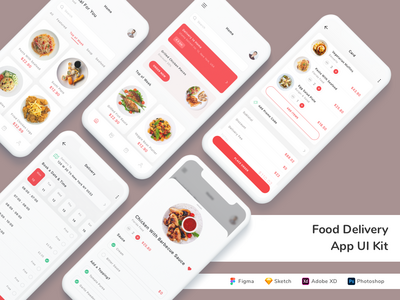 送餐应用程序 UI 套件(Food Delivery App UI Kit)