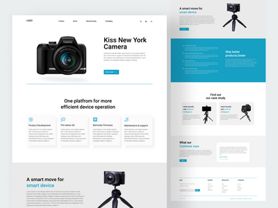 相机：产品登陆页面(Camera : Product Landing page)