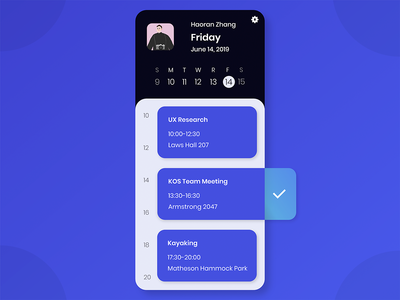 移动日历概念(mobile calendar concept)