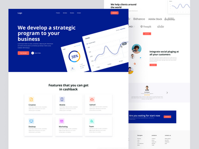 Saas 公司网站和登陆页面(Saas company website & landing page)