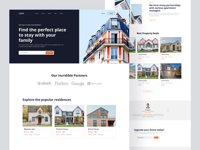 物业代理登陆页面(Property agency landing page)