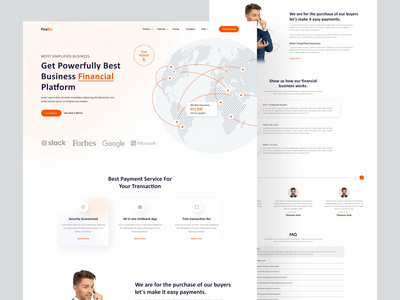 财务登陆页面(Financial landing page)