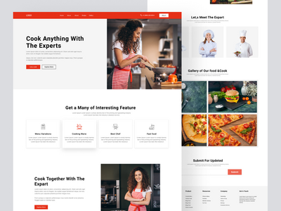 烹饪网站和登陆页面(Cooking Website & Landing Page)