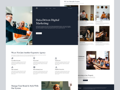 营销机构登陆页面设计(Marketing Agency Landing Page Design)