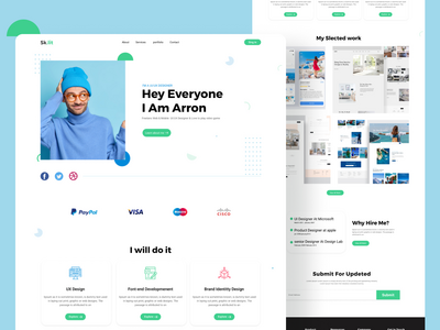 个人作品集网站设计(Personal portfolio website design)