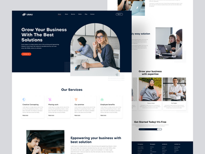 业务解决方案 - 登陆页面(Business Solutions - Landing Page)