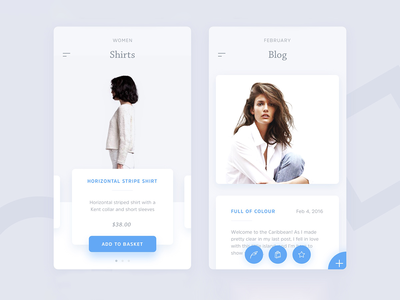 电子商务 - 博客时尚应用模板(Ecommerce - Blog Fashion App Template)