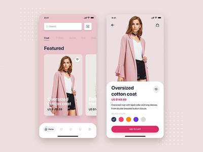 电子商务移动 UI 概念(E-commerce mobile UI Concept)