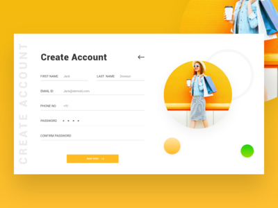 创建帐户网页界面(Create Account web UI)