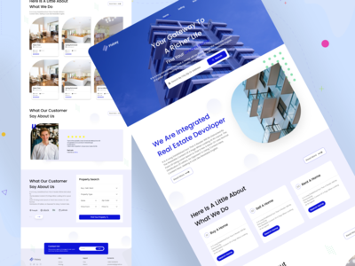 房地产代理登陆页面(Real Estate  Agency Landing Page)